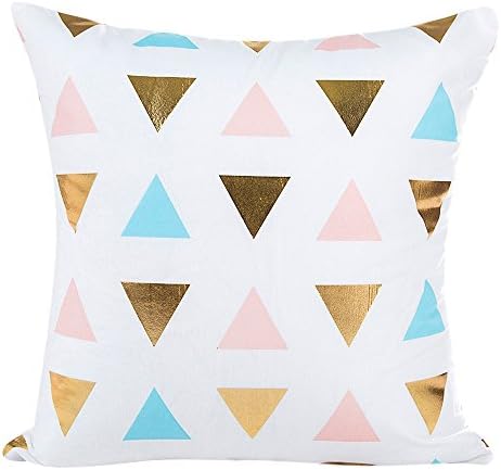 Clearance! ZOMUSA Gold Foil Printing Pillow Case Sofa Waist Throw Cushion Cover Home Decor (E)