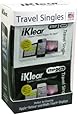 iKlear Travel Singles with Wet and Dry Wipes Plus Microfiber Cloth (iK-SP12)