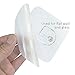 Zeoss Kitchen Bathroom Hooks Hanger for Tile Ceramic Metal Surface Transparent Design, Pack of 3