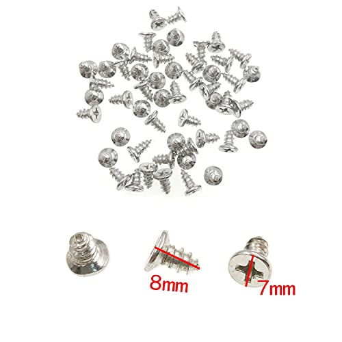 JZK 200 x Edelstahl Flachkopf Kreuzschlitz Holzschraube M4 x 8 mm Befestigungsschrauben selbstschneidende Schrauben – Bild 3
