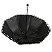 kilofly Anti-UV Folding Arched Parasol Lace Embroidered Travel Umbrella, UPF 40+