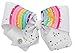 JoJo Siwa Large Cheer Hair Bow for Girls - White Rainbow with Gold Unicorn