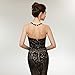 Leyidress Women's Sexy Sequins Trumpet Mermaid Dresses Evening Dress Long Party Prom Gown 4 Black
