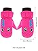 Kids Snow Ski Mittens Winter Gloves Warm Waterproof Mittens for Girls and Boys (Rose Red, 3-6 Years)