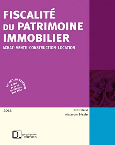 Download Fiscalité du patrimoine immobilier PDF