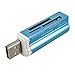 M.Way Portable USB2.0 Multi Micro SD M2 TF MMC SDHC MS Memory Card Reader blue