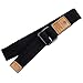 moonsix Canvas Web Belts for Men, Military Style D-ring Buckle Men's Belt, Black 2