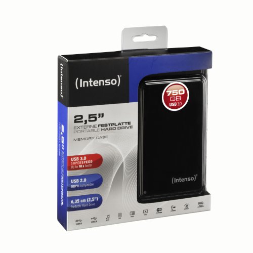 Intenso Memory Case 750 GB Externe Festplatte (6,35 cm (2,5 Zoll) 5400 U/min, 8 MB Cache, USB 3.0) schwarz – Bild 3