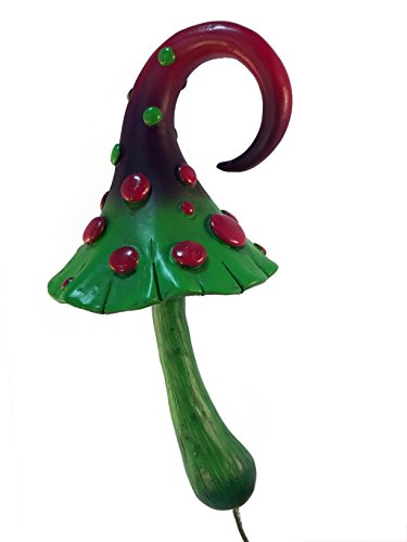 GlitZGlam Magical Elf Green Fairy Mushroom for a Miniature Fairy Garden or Lawn Gnomes. Gnome- Fairy Garden Accessory