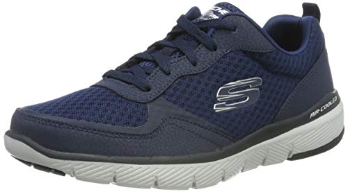 skechers flex agoura mens trainers