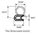 Door Rubber Strip Horizontal Bulb Trim Seal car Weather Stripping (5 Feet)