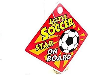 Kooky Kids Baby Car Sign - Little Soccer Star on Board (Dispatched from UK)