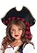 Leg Avenue Girls 2 Pc Caribbean Pirate Costume, Includes Dress With Attached Belt and Pirate Hat, MEDIUM, Multicolor