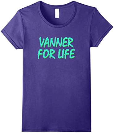 Womens VANNER FOR LIFE FUN VAN LIFE T-SHIRT Large Purple