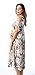 Riviera Sun 21833-GRY-2X Cold Shoulder Umbrella Dress Grey/White
