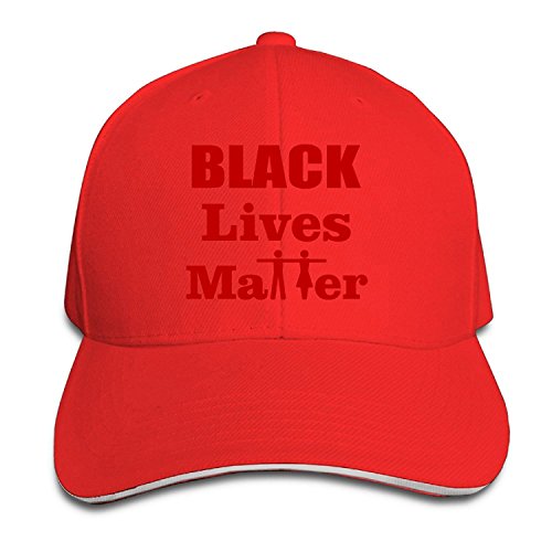 Unisex Black Lives Matter Civil Rights Adjustable Snapback Baseball Cap Red One Size