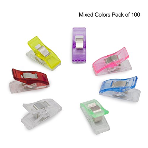 Wisehands Sewing and Quilting Craft Clips, Pack of 100