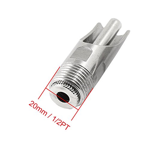 LDEXIN 5pcs Stainless Steel Automatic Pig Nipple Water Drinker Feeder Duck-Billed Waterer 20mm /1/2PT Thread Size for Sows Hog Swine Piglets Drinking