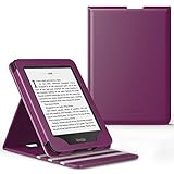MoKo Case Fits Kindle Paperwhite (10th Generation, 2018 Releases), Premium Vertical Flip Cover with Auto Wake/Sleep Compatible for Amazon Kindle Paperwhite 2018 E-Reader - Purple
