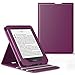 MoKo Case Fits Kindle Paperwhite (10th Generation, 2018 Releases), Premium Vertical Flip Cover with Auto Wake/Sleep Compatible for Amazon Kindle Paperwhite 2018 E-Reader - Purple