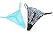 Women's Pack of 10 Lace G-string Sexy Lingerie T-back String Thongs Panties(Multicolored)