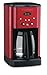 Cuisinart DCC-1200MR 12 Cup Brew Central Coffee Maker, Metallic Red