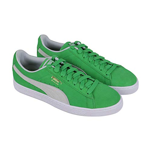 PUMA Men's Suede Classic Sneaker, Irish Green White, 10 M US