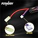 FCONEGY 2S 7.4V 1200mAh 20C Lipo Battery Pack with Small Tamiya Plug for for Airsoft Gun/Rifle