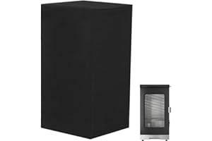 DONSIQIZZ 30 Inch Electric Smoker Cover for East Oak, Waterproof Grill Cover for East Oak 30-Inch Digital Vertical BBQ Smoker Outside, Black
