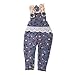 Jili Online Trendy Handmade Causal Doll Flower Printed Suspender Pants for 12'' Blythe Doll Dress Up Accessories