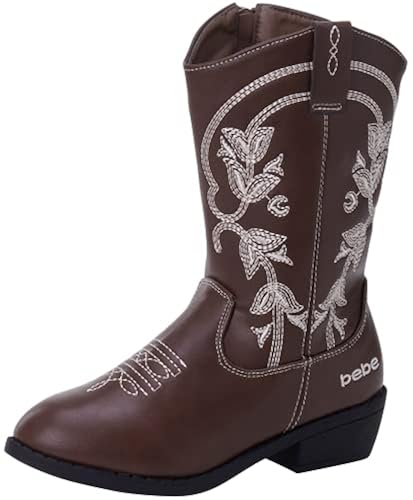 Bebe Girls' Cowgirl Boots – Classic Western Cowboy Boots (Toddler