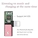 Baoneo for iPhone 7 Adapter Headphone Jack Adapter for iPhone X/Xs/Xs Max/XR/8/8 Plus/7/7 Plus Earbuds Convertor, Earphone Connector for iPhone Dongle, Audio Cable Accessories,2 in 1 Music Splittersthumb 3