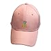 GOODCULLER Unisex Pineapple Hats Hip-Hop Adjustable Peaked Hat Casual Baseball Cap (Pink)