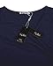 KILIG Women's Casual V Neck Solid Sundresses Aline Sleeveless Summer Midi Dress with Pocket (B3-Navy, X-Large)