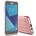 Samsung J7 Prime Case, Galaxy J7 V Case, Galaxy J7 Perx Case OTOONE [Geometric Series] Slim Dual Layer Shock Proof Flexible Silicone Protective Case Cover for Samsung Galaxy J7 Sky Pro (Rose Gold)