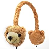 GOgroove Kid Friendly Headphones with Volume Limiting Sound and Comfortable Brown Bear Design Works with LeapFrog LeapPad Ultra, Vtech InnoTab 3 Plus, nabi Jr. and More Kids' Tablets and Phones