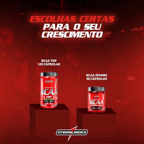Aminoácidos Essenciais BCAA 2044mg 90 cápsulas - Para Energia e Desempenho – Integralmedica