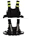 Lewong Universal Hands Free Chest Harness Bag Holster for Two Way Radio (Rescue Essentials) (Black and Fluorescent Green)