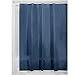 InterDesign PEVA 3 Gauge Shower Curtain Liner - Mold/Mildew Resistant, PVC Free – Navy, 72” x 72”