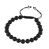 Cat Eye Jewels Mala Yoga 10mm Natural Lava Rock Energy Bracelet Donate Red String Bracelet H009