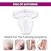 Heel Grips, FOCONEE High Heel Cushion Silicone Shoe Pads for Too Big Shoes Anti-Slip Heel Grips Inserts Liners Foot Insoles for Women, Back of Heel Protector - 3 Pairs