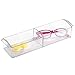 mDesign Plastic Bathroom Medicine Cabinet Organizer - 2-Section Vanity Storage Holder/Container for Cotton Swabs, Makeup, Bathroom Essentials, and Toiletries - 12.25