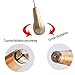 Co-link 4 Needles Copper Handle Sewing Awl Hand Stitcher Shoe Repair Tool for DIY Sewing Repairing Canvas Leather (Gold)