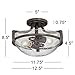 Regency Hill Mallot Modern Ceiling Light Semi Flush Mount Fixture 13