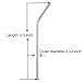 Souvea Stainless Steel Straws for 20 oz. and 30 oz. Tumblers Ramblers Cold Beverage, Ultra Long, 6 Pieces
