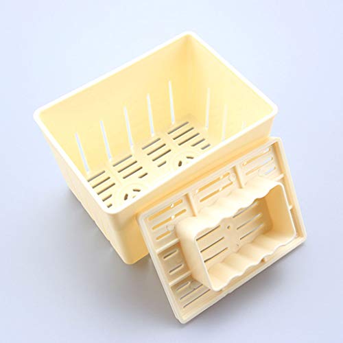 OmkuwlQ Tofu Press-Maker Mold DIY Plastic Mould Homemade Soybean Curd with Cheese Cloth Kitchen Cooking Tool