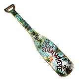 TreasureGurus, LLC Its 5 Oclock O'Clock Somewhere Wooden Boat Paddle Party Decor Wood Oar Wall Art