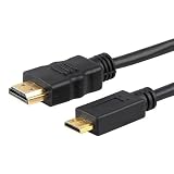 Gold Plated HDMI to HDMI Mini cable, 1.83 meters, 6 feet