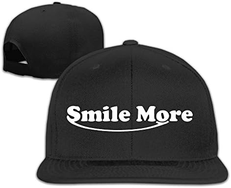 Yaffein Roman Atwood Smile More Embroidery Baseball Cap Snapback Hats