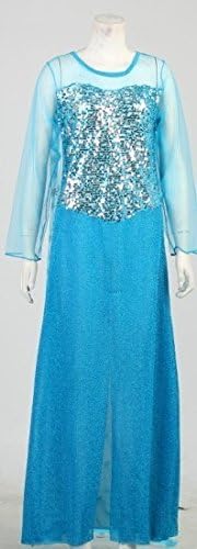 Princess Elsa Dress Cosplay Costume Adult Women Fancy Dress Size Xl